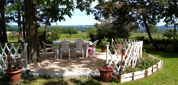 Salon de jardin, campagne